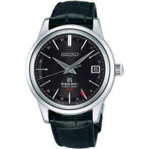 Correa de reloj Seiko 9S86-00C0 / SBGJ019G Cuero Negro 19mm